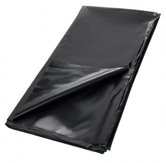 Черная простыня для секса из ПВХ - 220 х 200 см. - ToyFa - купить с доставкой в Люберцах