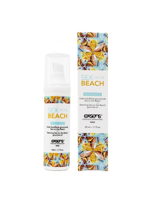 Разогревающее массажное масло с тропическим ароматом Gourmet Sex On The Beach - 50 мл. - Exsens - купить с доставкой в Люберцах