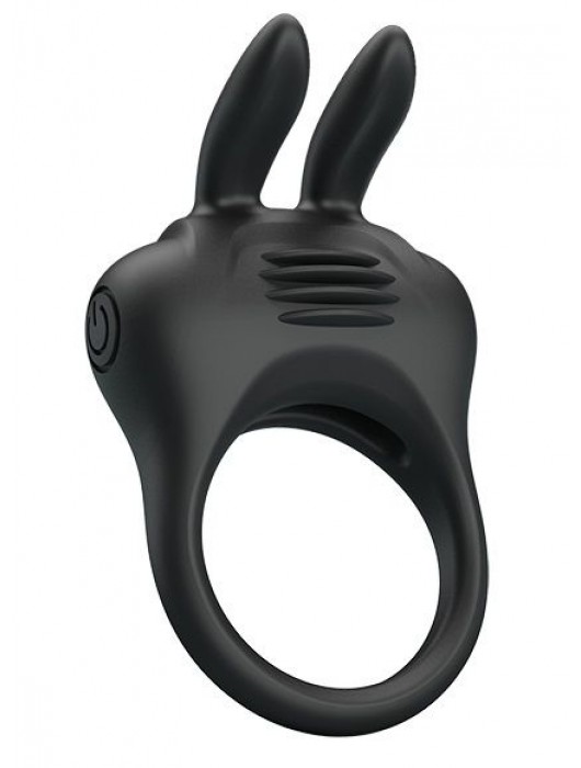 Черное эрекционное кольцо с вибрацией Davion - Baile - в Люберцах купить с доставкой