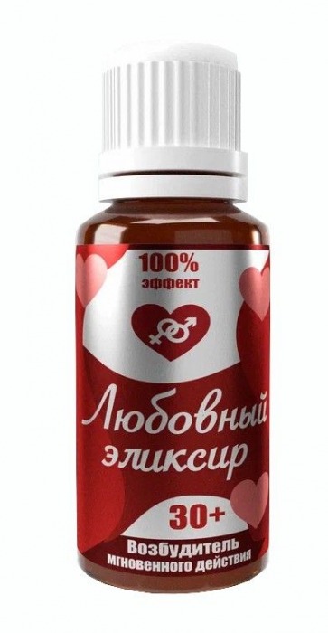 Возбудитель  Любовный эликсир 30+  - 20 мл. - Миагра - купить с доставкой в Люберцах