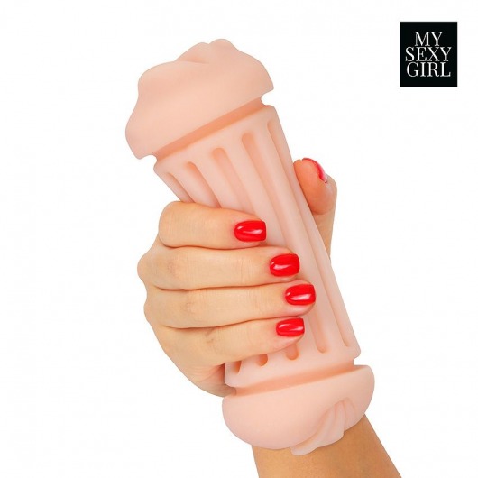 Двусторонний мастурбатор - ротик и вагина - Bior toys - в Люберцах купить с доставкой