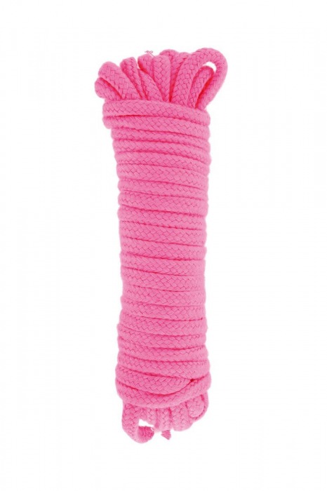 Розовая веревка для связывания Sweet Caress Rope - 10 метров - Sweet Caress - купить с доставкой в Люберцах