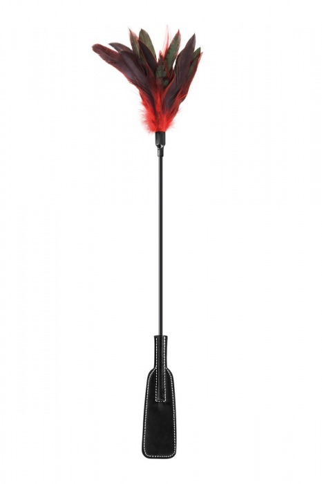 Стек-щекоталка Sweet Caress Feather Whip - 58 см. - Sweet Caress - купить с доставкой в Люберцах