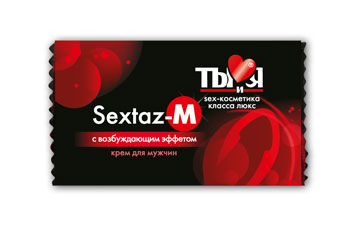 Возбуждающий крем Sextaz-M для мужчин в одноразовой упаковке - 1,5 гр. - Биоритм - купить с доставкой в Люберцах