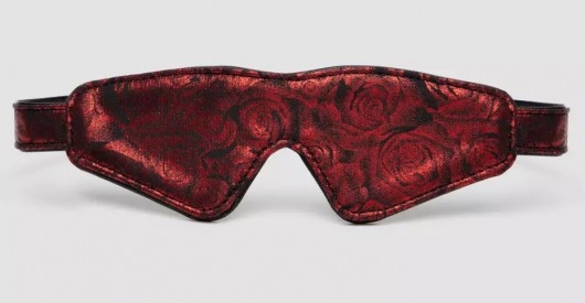 Двусторонняя красно-черная маска на глаза Reversible Faux Leather Blindfold - Fifty Shades of Grey - купить с доставкой в Люберцах