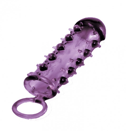 Закрытая фиолетовая насадка с пупырышками SAMURAI PENIS SLEEVE PURPLE - 14,5 см. - NMC - в Люберцах купить с доставкой