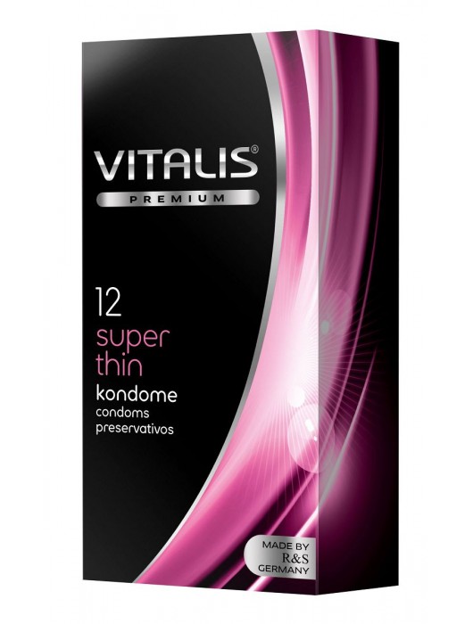 Ультратонкие презервативы VITALIS PREMIUM super thin - 12 шт. - Vitalis - купить с доставкой в Люберцах