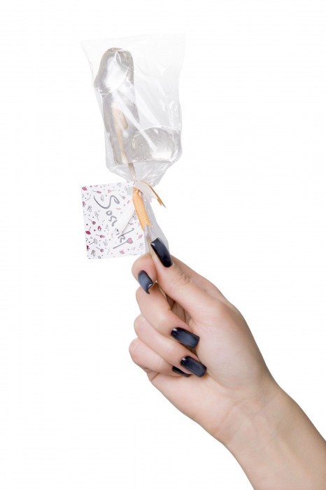 Прозрачный леденец в форме фаллоса со вкусом пина колады - Sosuчki - купить с доставкой в Люберцах