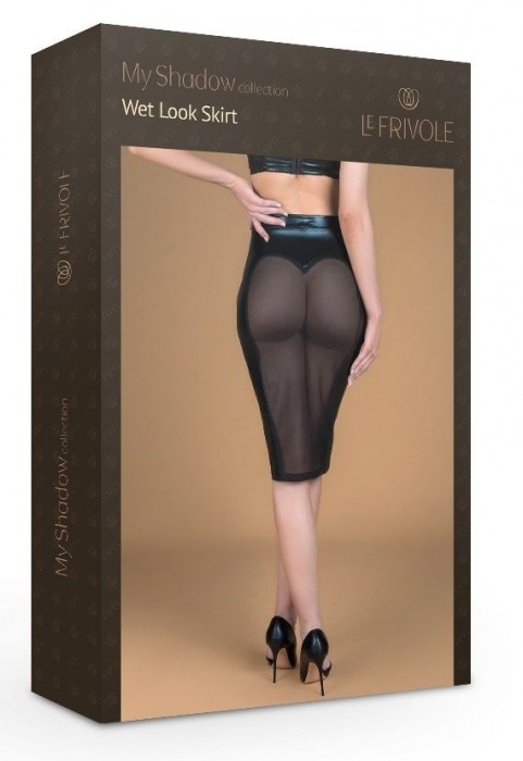 Юбка-карандаш с полупрозрачной задней вставкой - Le Frivole купить с доставкой
