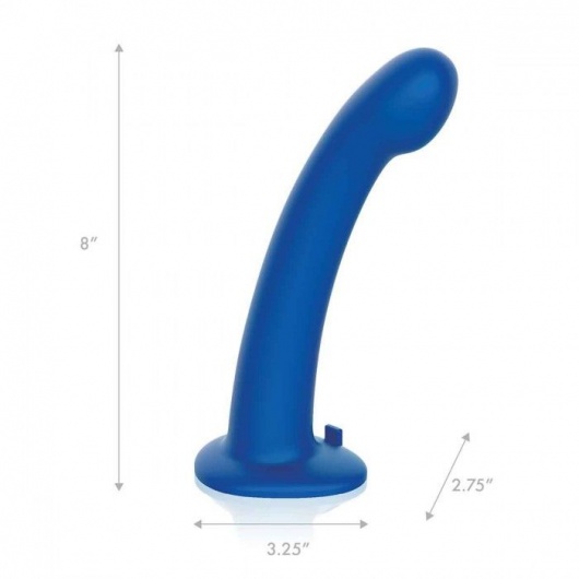 Синяя насадка Remote Control P-Spot G-Spot с черными трусиками - 20 см. - Pegasus - купить с доставкой в Люберцах