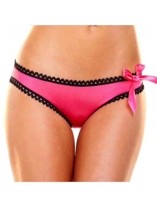 Ажурные трусики с декоративной шнуровкой на попке - Hustler Lingerie купить с доставкой