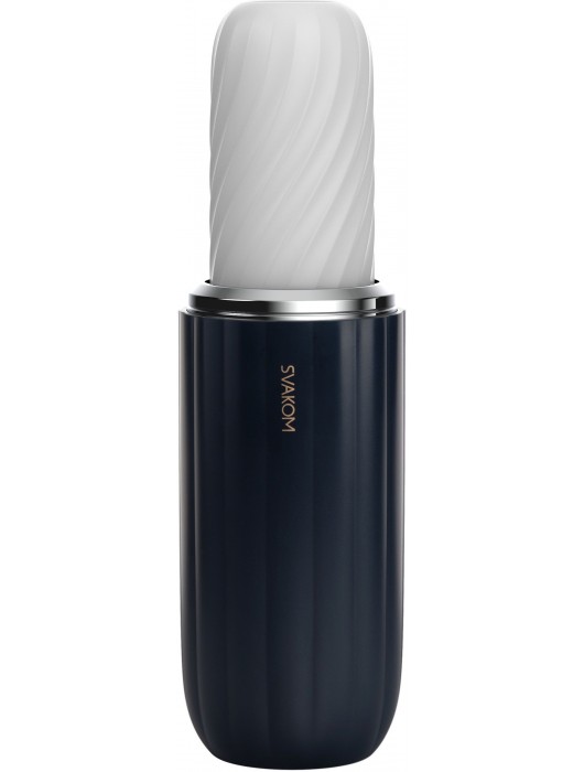 Черно-белый интерактивный мастурбатор Alex Neo 2 - Svakom - в Люберцах купить с доставкой