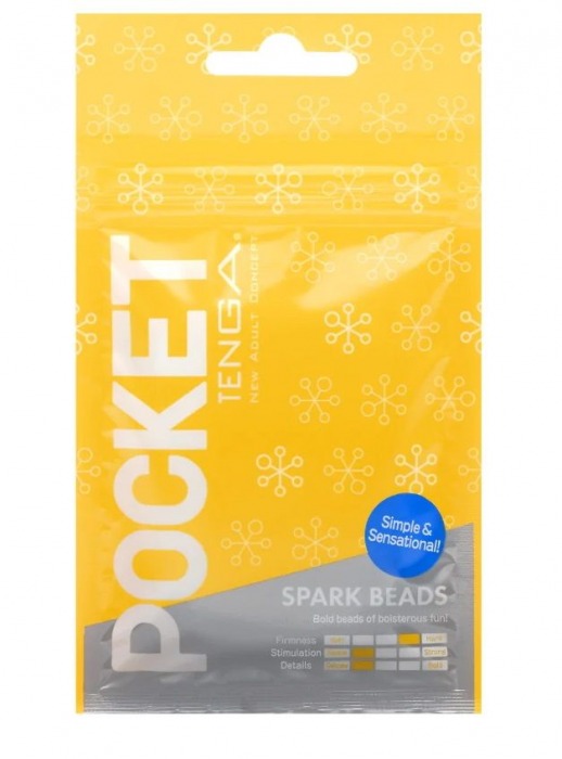 Карманный мастурбатор Spark Beads - Tenga - в Люберцах купить с доставкой