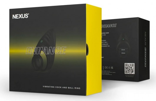 Черное эрекционное виброкольцо Nexus Enhance - Nexus Range - в Люберцах купить с доставкой