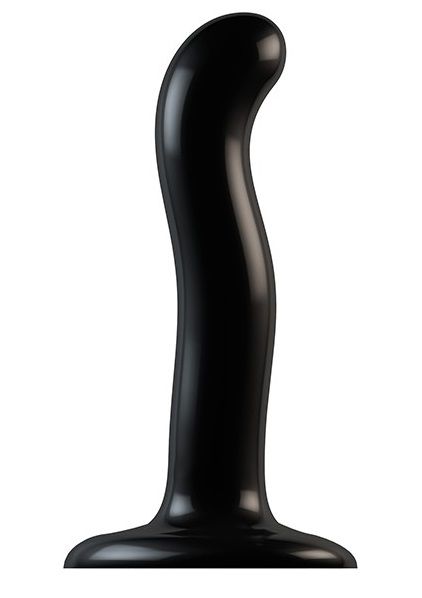 Черный фаллоимитатор-насадка Strap-On-Me P G spot Dildo size S - 16,4 см. - Strap-on-me - купить с доставкой в Люберцах