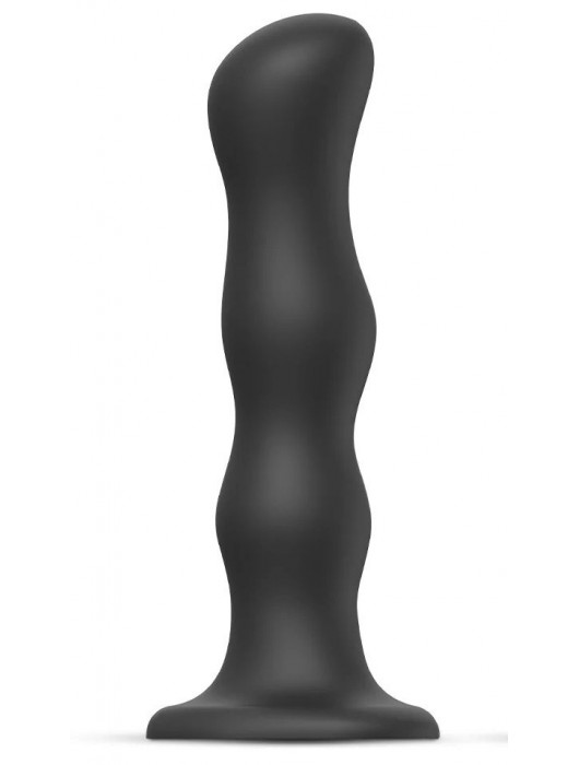 Черная насадка Strap-On-Me Dildo Geisha Balls size XL - Strap-on-me - купить с доставкой в Люберцах