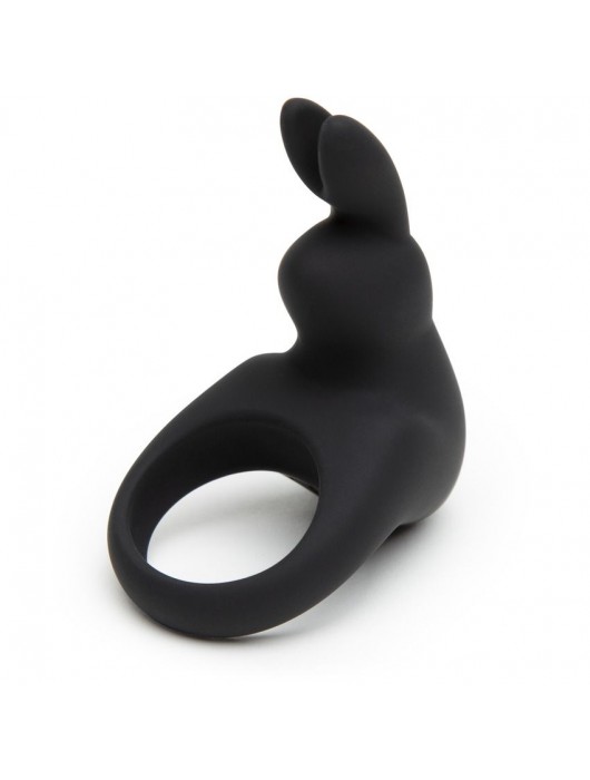 Черное эрекционное виброкольцо Happy Rabbit Rechargeable Rabbit Cock Ring - Happy Rabbit - в Люберцах купить с доставкой