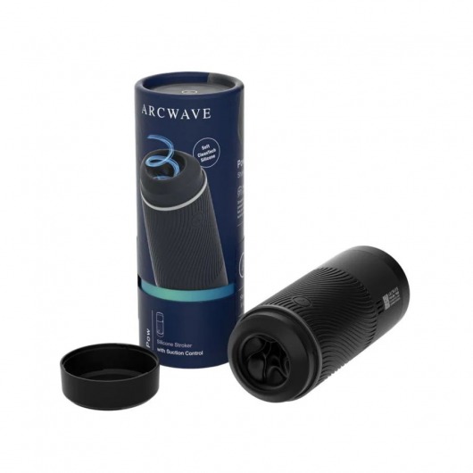 Черный мастурбатор с контролем всасывания Arcwave Pow Stroker - Arcwave - в Люберцах купить с доставкой