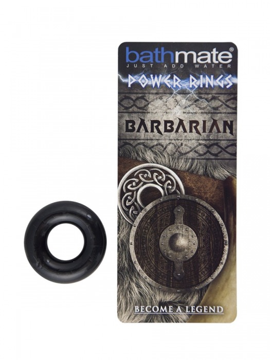 Чёрное эрекционное кольцо Barbarian - Bathmate - в Люберцах купить с доставкой