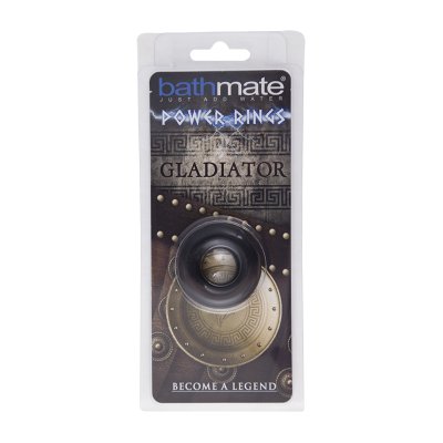 Чёрное эрекционное кольцо Gladiator - Bathmate - в Люберцах купить с доставкой