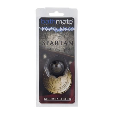 Чёрное эрекционное кольцо Spartan - Bathmate - в Люберцах купить с доставкой
