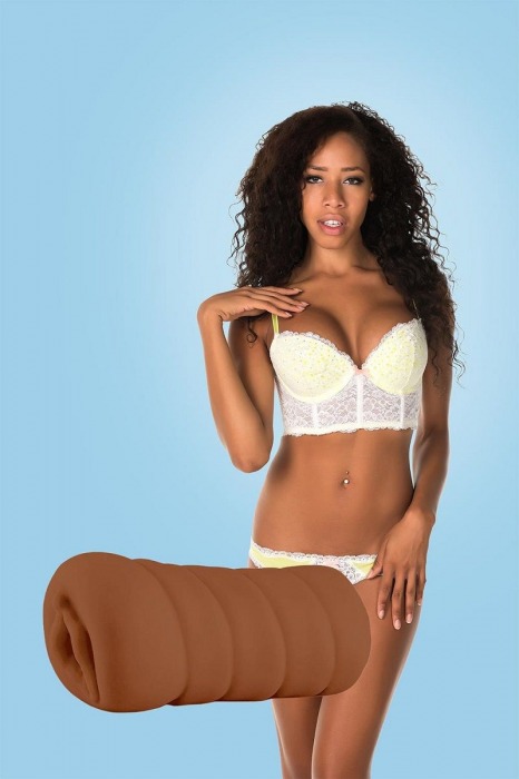 Коричневый мастурбатор-вагина BRIANNA - Dream Toys - в Люберцах купить с доставкой