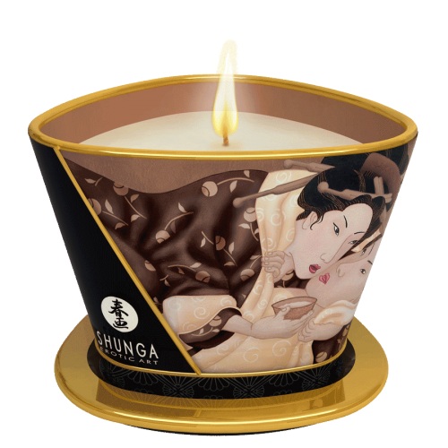 Массажная свеча Intoxicatin Chocolate с ароматом шоколада - 170 мл. - Shunga - купить с доставкой в Люберцах