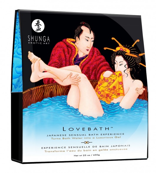 Соль для ванны Lovebath Ocean temptation, превращающая воду в гель - 650 гр. - Shunga - купить с доставкой в Люберцах
