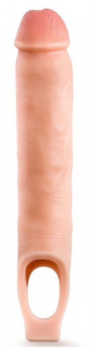 Телесная насадка-удлинитель 11.5 Inch Silicone Cock Sheath Penis Extender - 29,2 см. - Blush Novelties - в Люберцах купить с доставкой