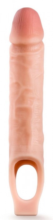 Телесная насадка на пенис 10 Inch Cock Sheath Extender - 25 см. - Blush Novelties - в Люберцах купить с доставкой