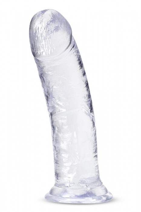 Прозрачный фаллоимитатор-реалистик Roar n Ride - 20,3 см. - Blush Novelties