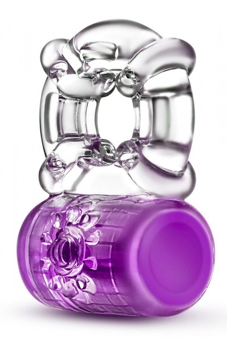 Фиолетовое эрекционное виброкольцо Pleaser Rechargeable C-Ring - Blush Novelties - в Люберцах купить с доставкой
