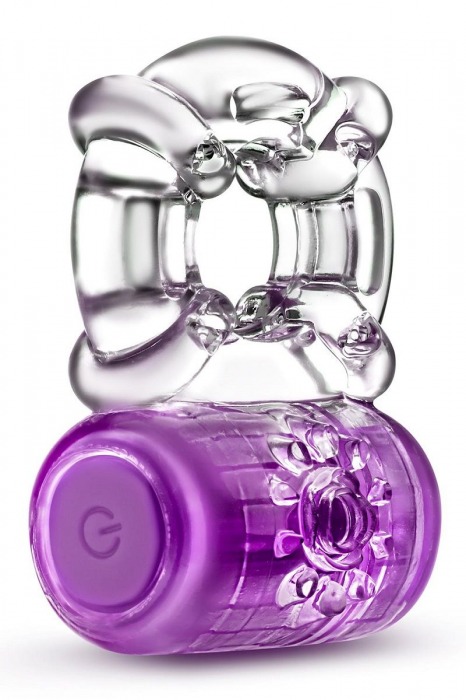 Фиолетовое эрекционное виброкольцо One Night Stand Vibrating C-Ring - Blush Novelties - в Люберцах купить с доставкой
