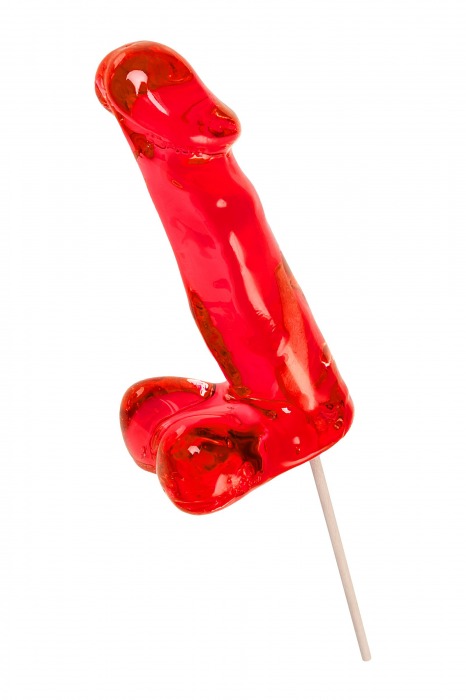 Красный леденец в форме члена со вкусом виски - 173 гр. - Sosuчki - купить с доставкой в Люберцах