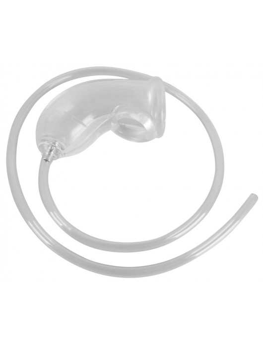 Прозрачная насадка на пенис Piss Play Sleeve для игр с мочеиспусканием - Orion - купить с доставкой в Люберцах
