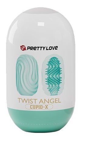 Бирюзовый мастурбатор-яйцо Twist Angel - Baile - в Люберцах купить с доставкой