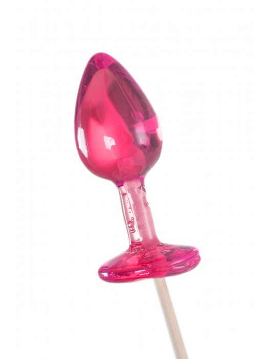 Розовый леденец  в форме анальной втулки со вкусом айриш крим - 29 гр. - Sosuчki - купить с доставкой в Люберцах