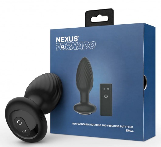 Черная анальная вибровтулка Nexus Tornado - 9,8 см. - Nexus Range