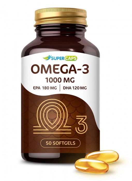 Пищевая добавка SuperCaps OMEGA-3 - 50 капсул (1000 мг) - SuperCaps - купить с доставкой в Люберцах