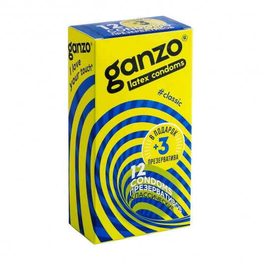Классические презервативы с обильной смазкой Ganzo Classic - 15 шт. - Ganzo - купить с доставкой в Люберцах