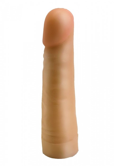 Телесный фаллос-насадка для трусиков с плугом - 17,5 см. - LOVETOY (А-Полимер) - купить с доставкой в Люберцах