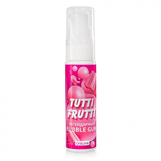 Интимный гель на водной основе Tutti-Frutti Bubble Gum - 30 гр. - Биоритм - купить с доставкой в Люберцах