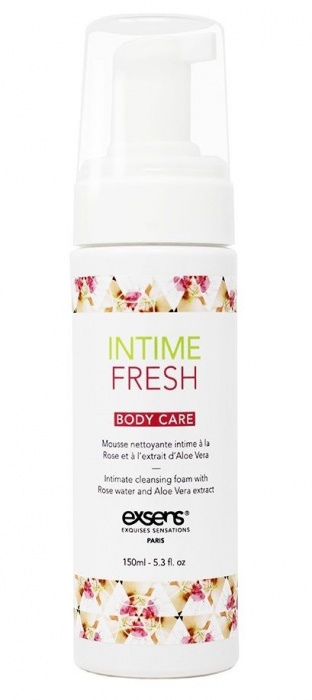 Органическая интимная очищающая пенка Intime Fresh - 150 мл. - Exsens - купить с доставкой в Люберцах