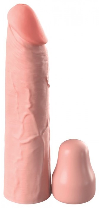 Телесная насадка-удлинитель 1 Inch Silicone X-tension - 17,8 см. - Pipedream - в Люберцах купить с доставкой