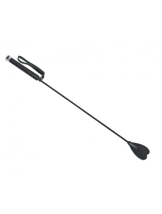 Чёрный стек с шлепком-сердечком - 70 см. - Sitabella - купить с доставкой в Люберцах