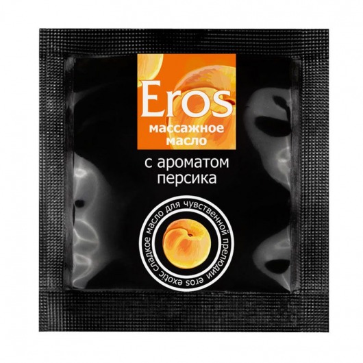 Саше массажного масла Eros exotic с ароматом персика - 4 гр. - Биоритм - купить с доставкой в Люберцах
