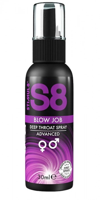 Лубрикант для орального секса S8 Deep Throat Spray - 30 мл. - Stimul8 - купить с доставкой в Люберцах