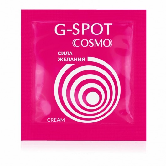 Стимулирующий интимный крем для женщин Cosmo G-spot - 2 гр. - Биоритм - купить с доставкой в Люберцах