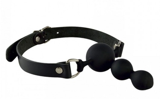 Силиконовый кляп-ёлочка на кожаных ремешках - Sitabella - купить с доставкой в Люберцах