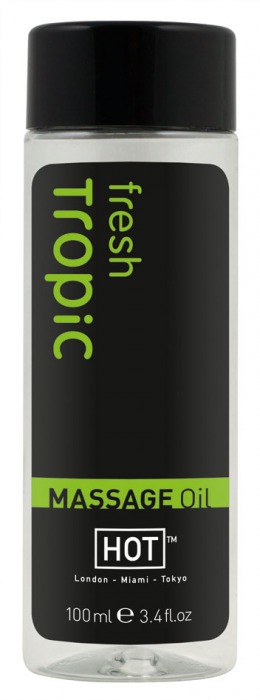 Массажное масло для тела Tropic Fresh - 100 мл. - HOT - купить с доставкой в Люберцах